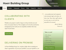 Tablet Screenshot of hoerrbuildinggroup.com